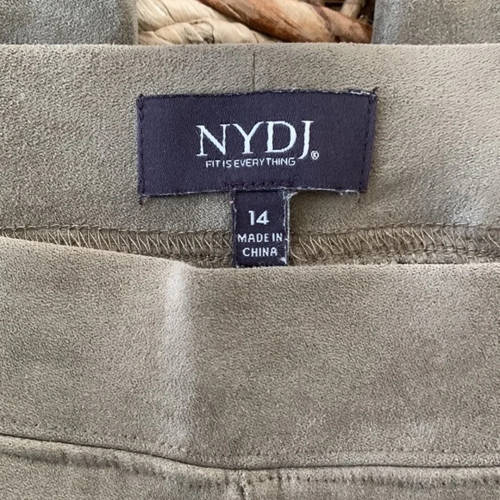 NYDJ Faux Suede Pull-on Bootcut Pants